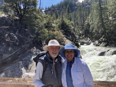 Willis & Joan Hiking to top of Nevada Falls