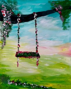 The Swing - Acrylic by Tessa