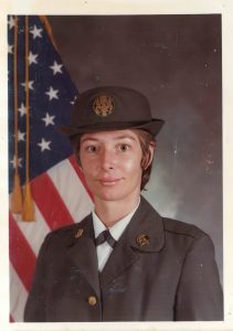 Patricia graduating Basic Training US Army at 26