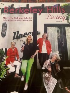 Cover of Berkeley Hills Living Magazine May 2022 featuring Patricia with group housemates