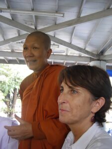 Cindy and Venerable Dhammananda First Meeting