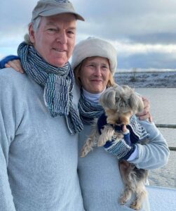 Michael, Sylvia and Biscuit - first winter in Portland, Oregon