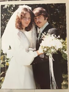 Pat and Steve's wedding day